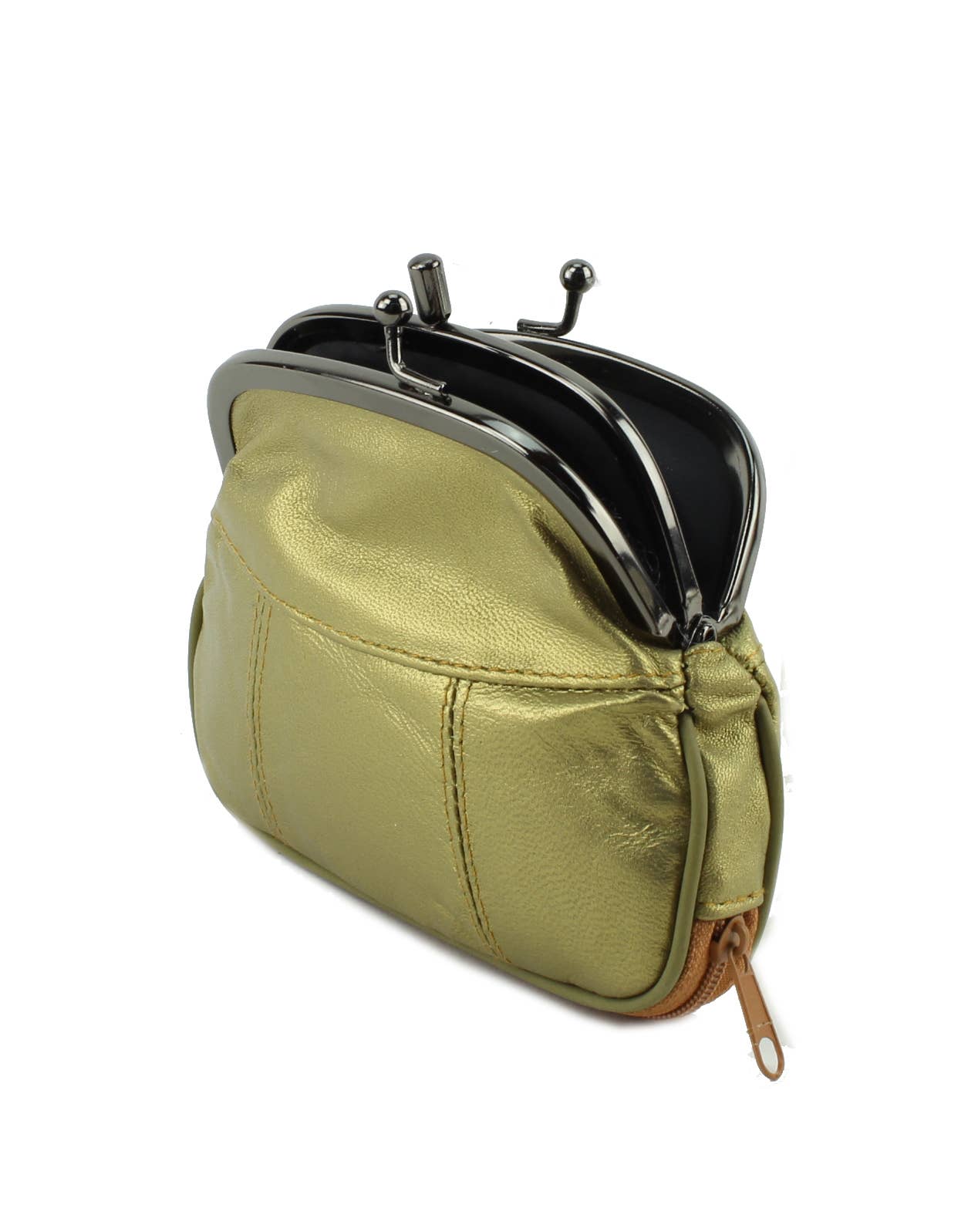 Leather Impressions Inc - Vendita all'ingrosso Portamonete - Donna - Portamonete con cornice in pelle di agnello stile vintage8