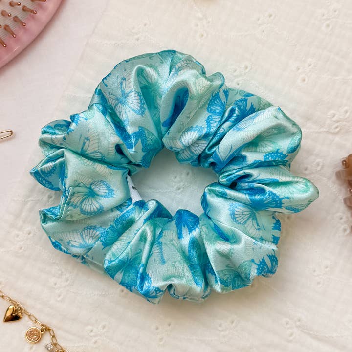 Borboletas Azuis l Elástico de Cetim por atacado de Wild Rose Accessories