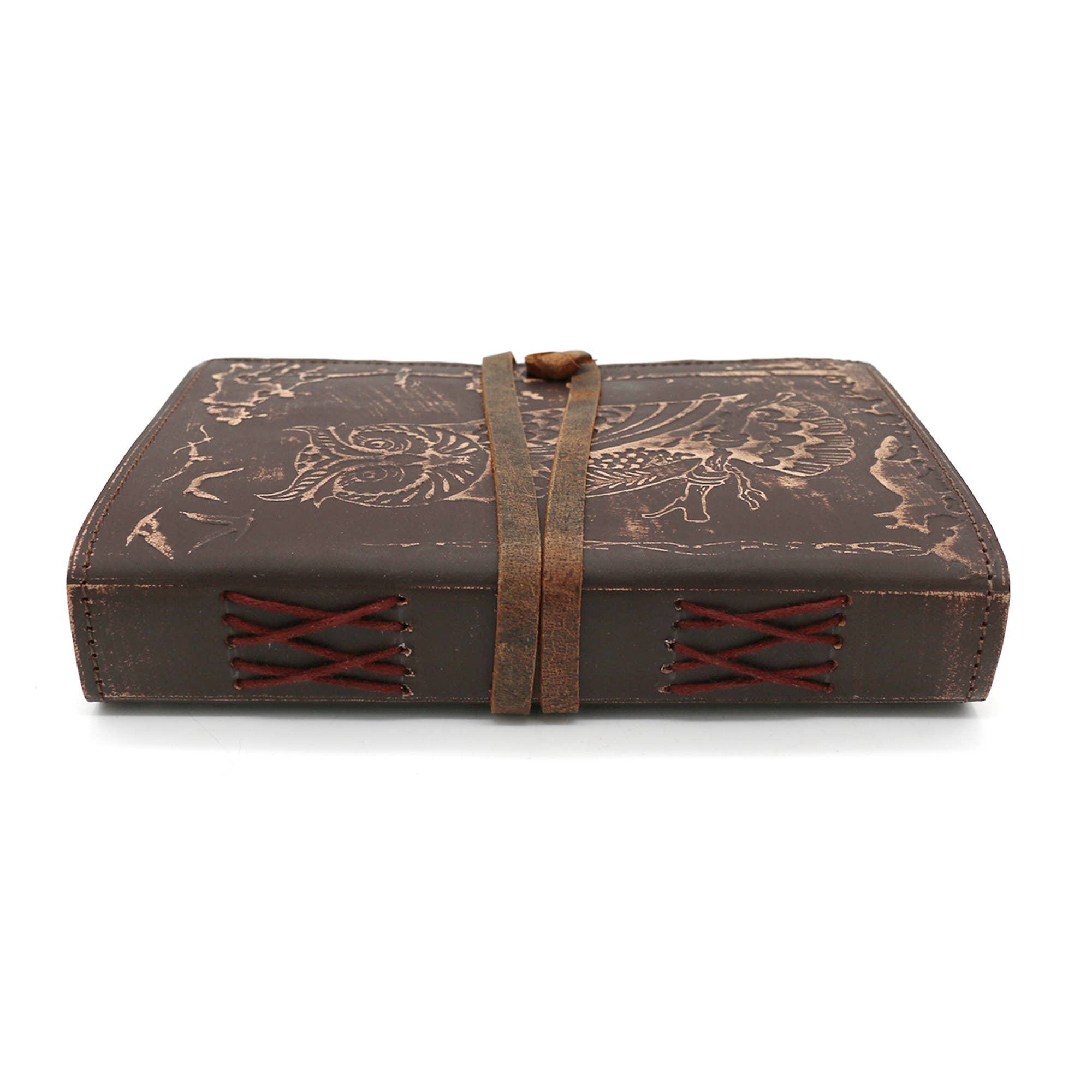 Designs by Deekay Inc. - Wholesale Journal/Diary - Embossed Owl Blank Leather Journal (5 x 7 in.)1