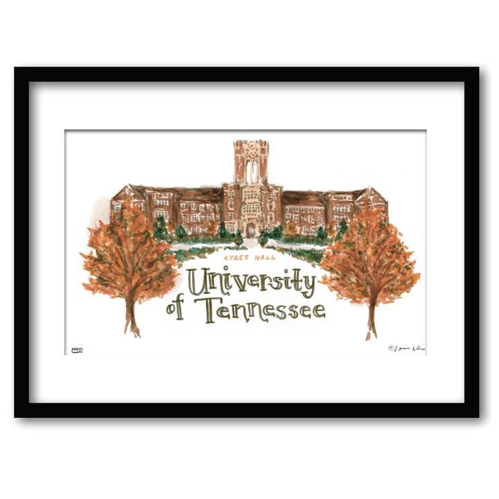 Tennessee Ayres Hall, Arte enmarcado para pared 16" x 20" para venta al por mayor de Indigo Falls