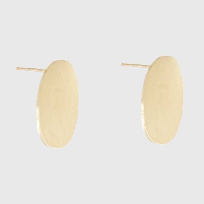 Alaya Organic Post-oorbel, verguldsel voor wholesale door Dansk Copenhagen