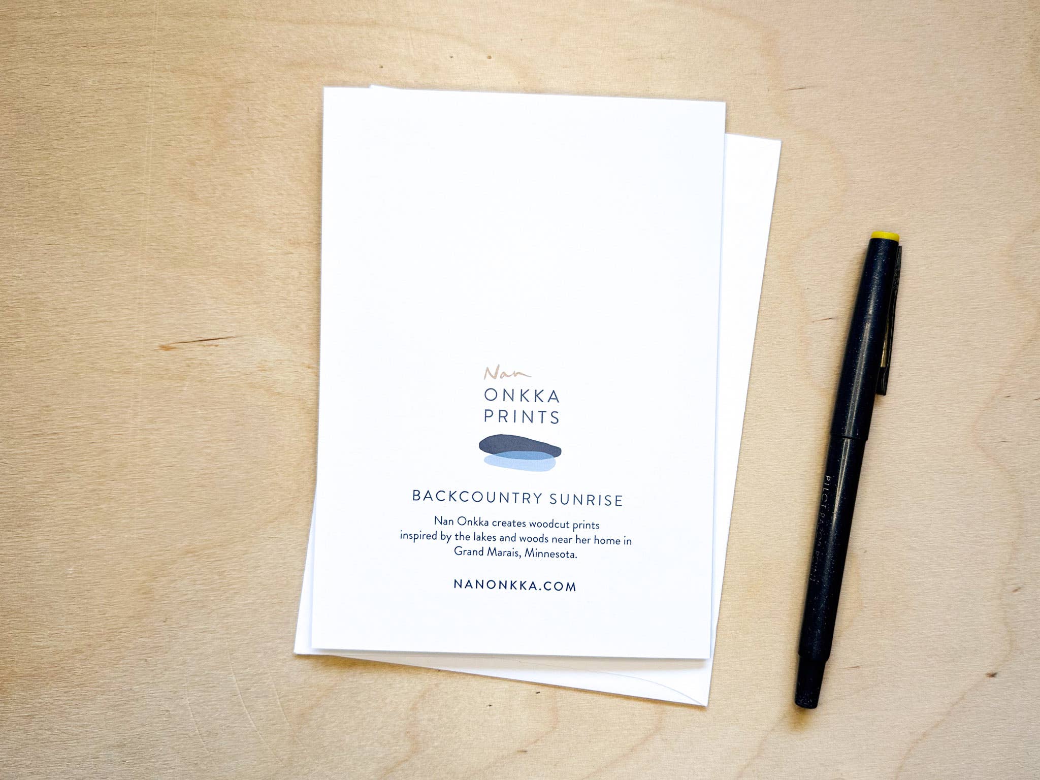 Nan Onkka Prints - Wholesale Everyday Greeting Card - Backcountry Sunrise Greeting Card2