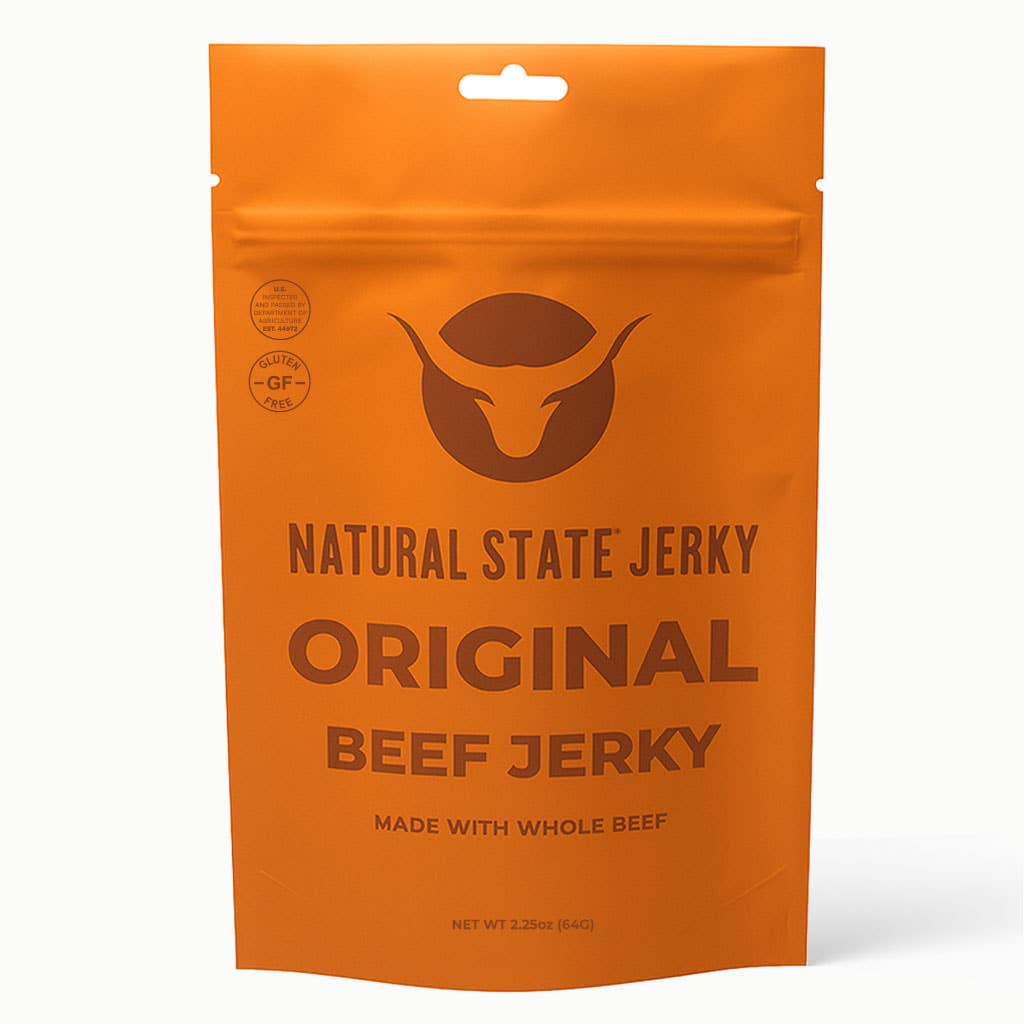 Natural State Jerky - Wholesale Jerky - Original Beef Jerky-Small 2.25 oz Bags