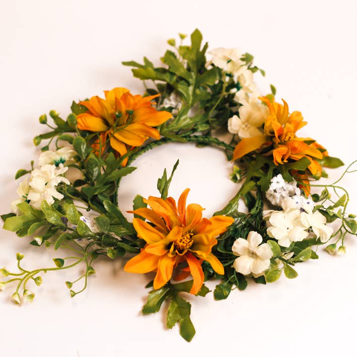 Anel de vela de campo de flores por atacado de A Cheerful Giver