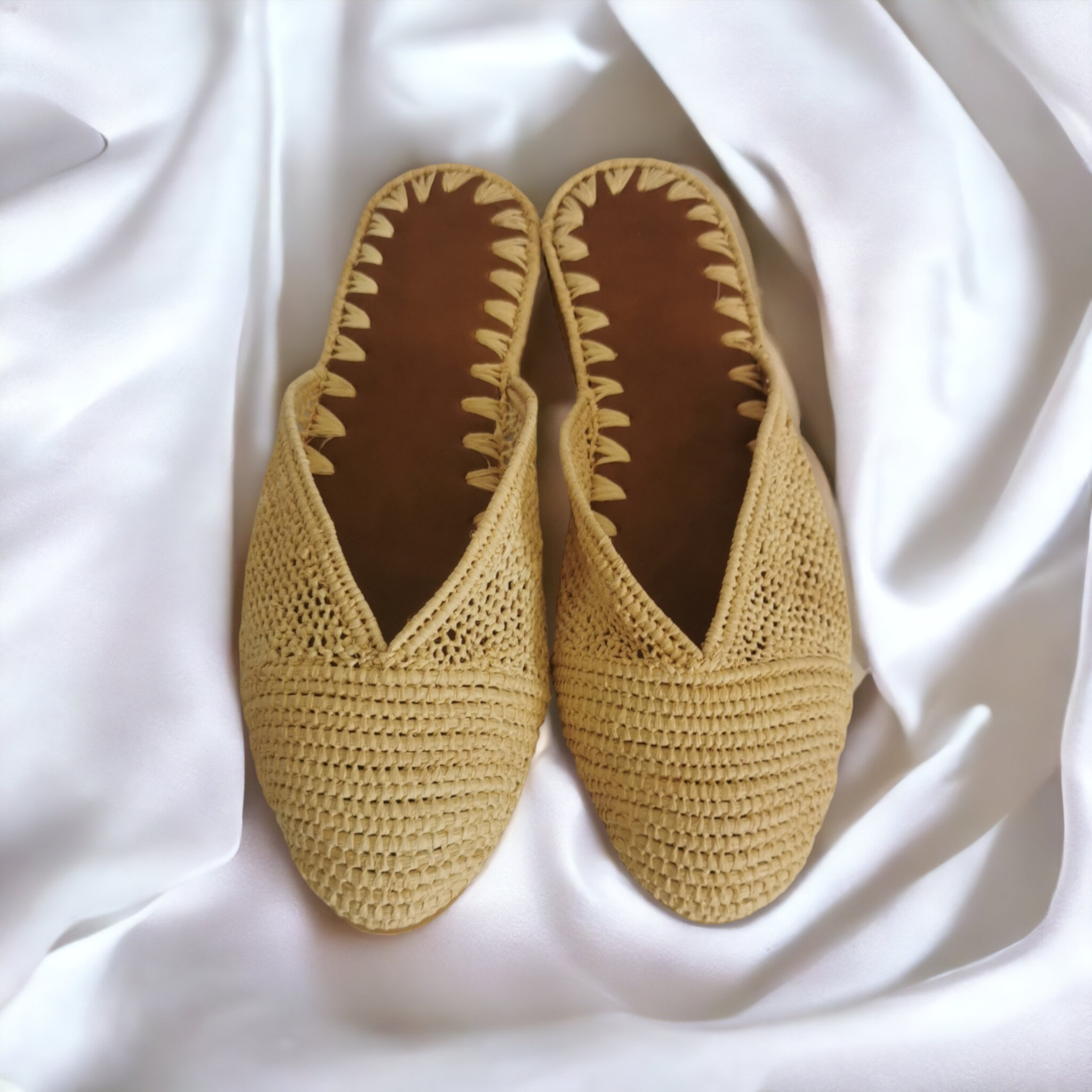 Berberparadise - Wholesale Sandals - Women's - Boho Sandals in natural raffia2