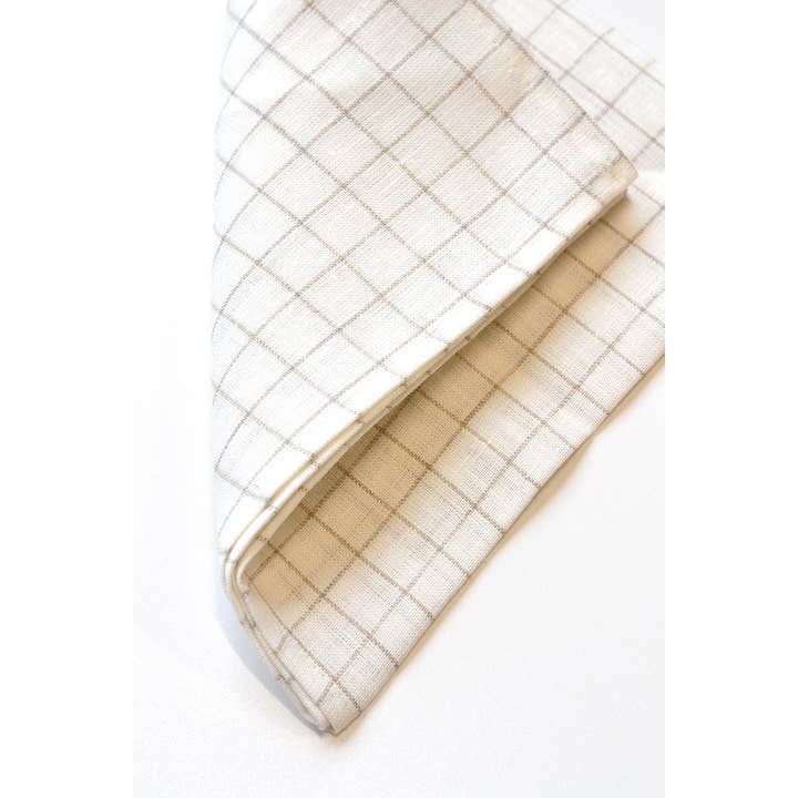 Linen Way Inc. - Wholesale Dinner & Cloth Napkin - Finestra Linen Napkins - Ivory & Natural, Set of 4