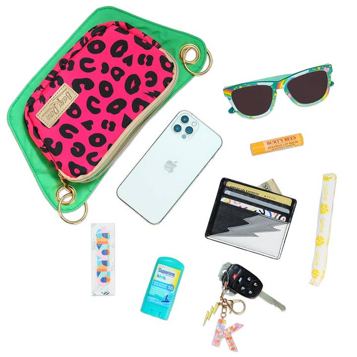 Betsy Dare - Wholesale Crossbody Bag - Women's - Hot Pink Electric Leopard Lisa Convertible Crossbody/Belt Bag7