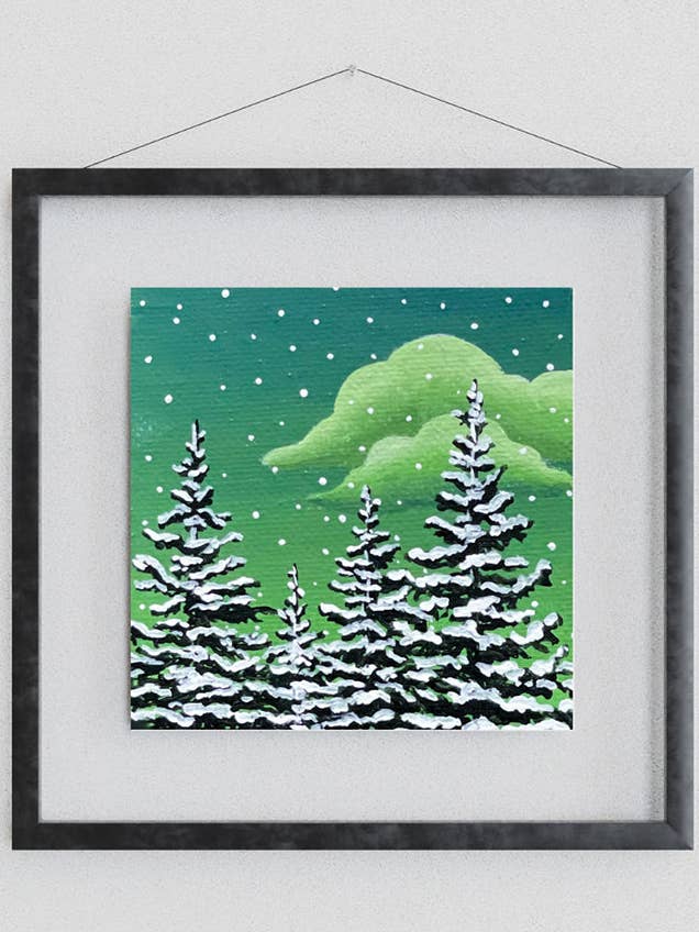 „Frosty Wanderlust” mini-print voor wholesale door Jiva More Life