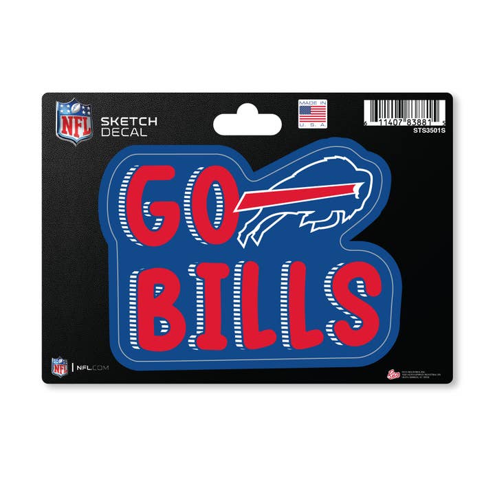 Buffalo Bills Sketch Decal for wholesale by Rico Industries