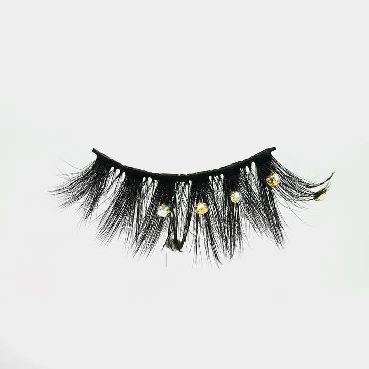EBIN NEW YORK - Wholesale False/Fake Eyelashes - CATTITUDE 5D BEJEWELED LASHES - GOLDEN HOUR1