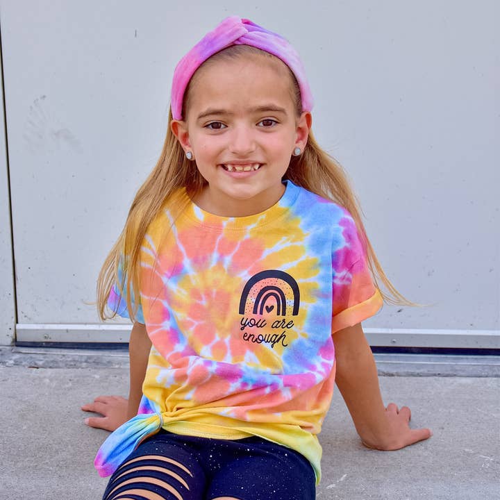 Frog Sac - Wholesale Fashion Headband - Kids - Stretch Tie Dye Knot Headband for Girls - Purple