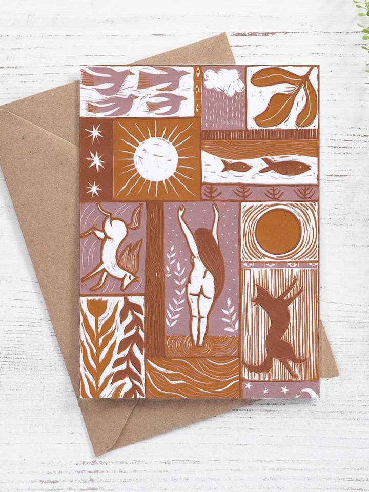 Earth Magic Card nature, colour, autumn, sun for wholesale by Prints by the Bay