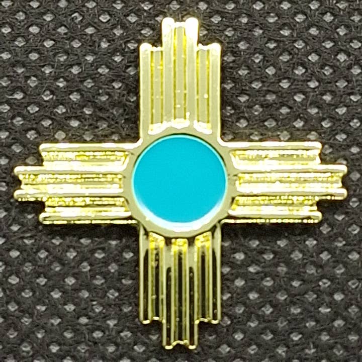 Pin - Turquoise Zia for wholesale by Fantastic Souvenirs, Gifts & Collectibles
