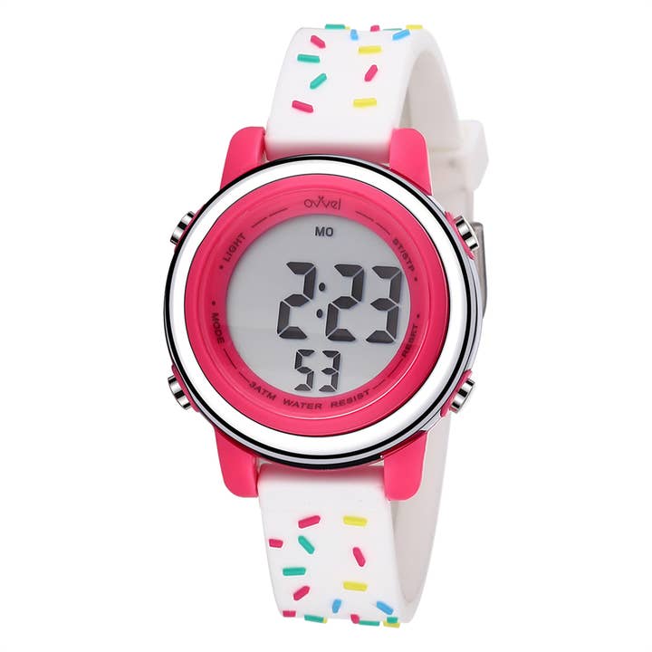 Montre de sport numérique pour filles - nombreuses fonctionnalités - Sprinkles pour la vente par Ovvel Watches