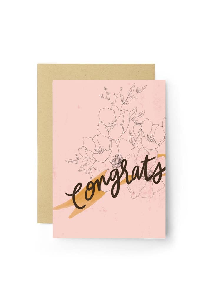 Congrats Card for wholesale by Sierra McGuire Art