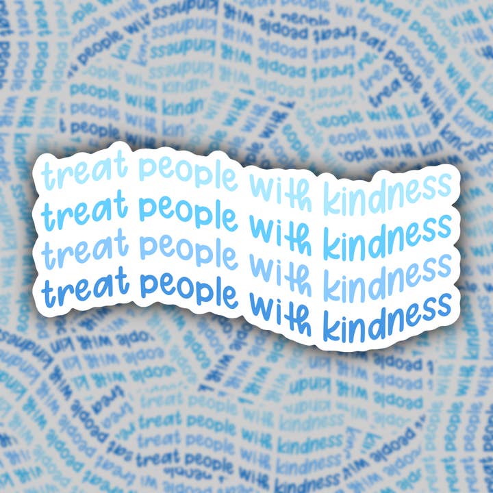 Treat People with Kindness Sticker for wholesale by A Darling Daisy Design