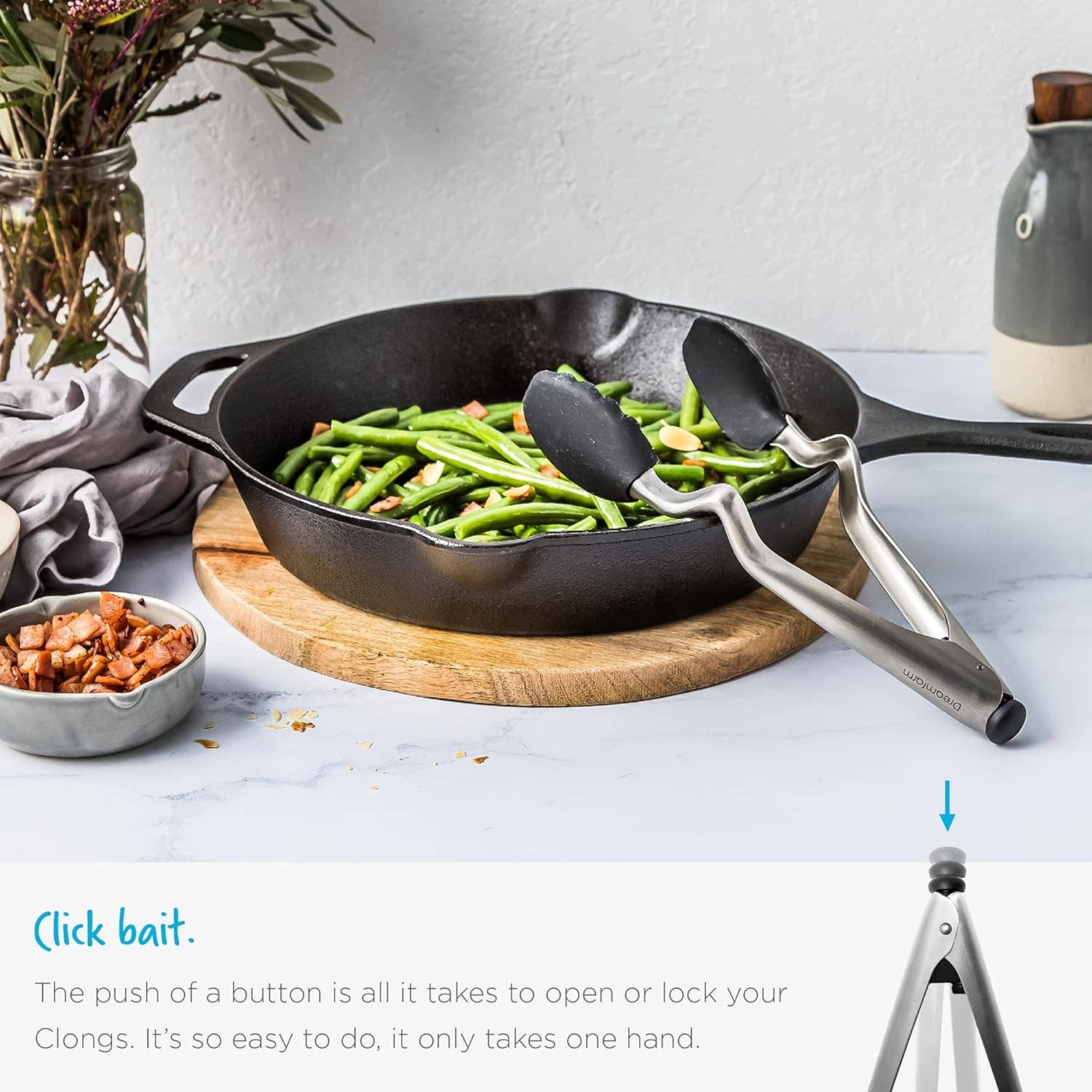 Forma House – wholesale Kitchen tool/gadget – Dreamfarm - Clongs 12" - Black4