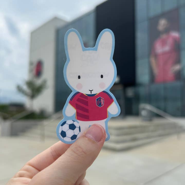 Clem & Co. - Wholesale Sticker - Saint Louis City Soccer Clem the Bun Sticker4