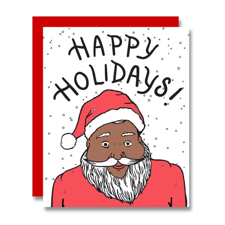 PapaLlama - Wholesale Christmas Card - Jolly Santa, Holiday Card