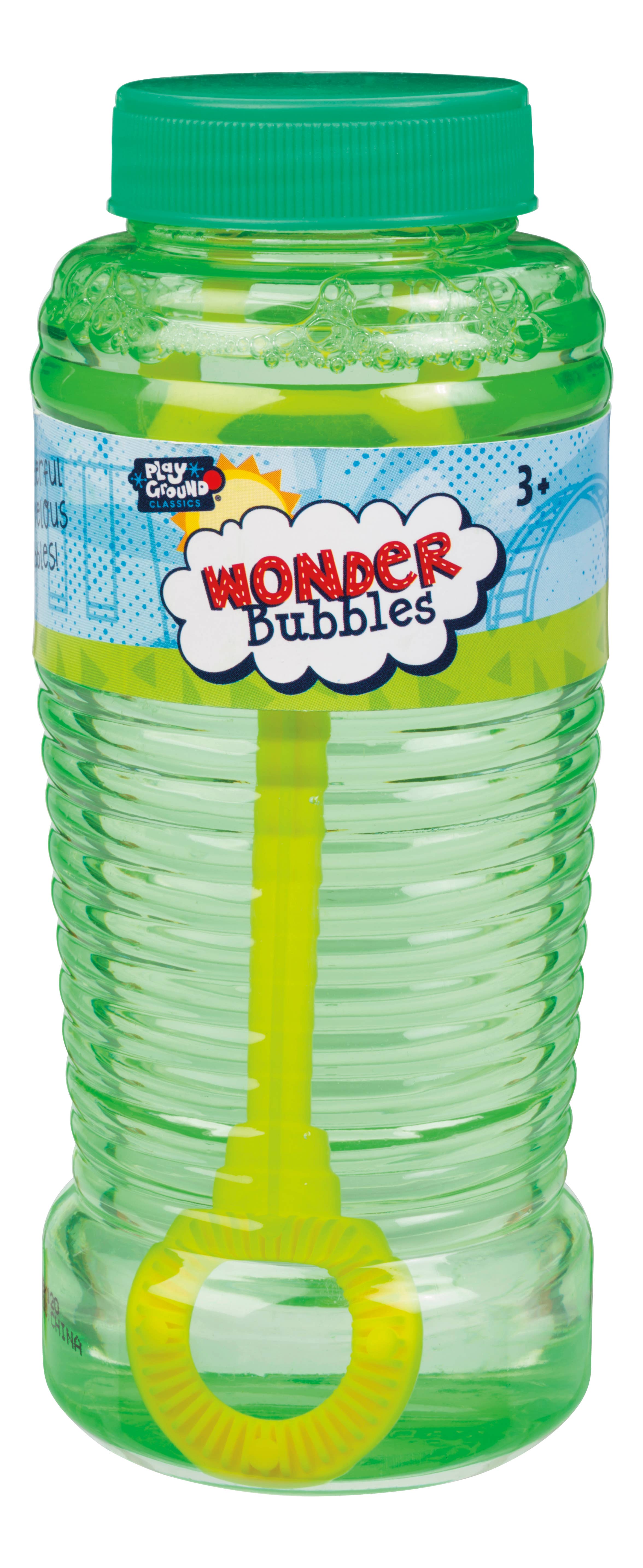 Toysmith - Wholesale Bubble Wand - Kids - Playground Classics Wonder Bubbles 8 oz, Assorted Colors2