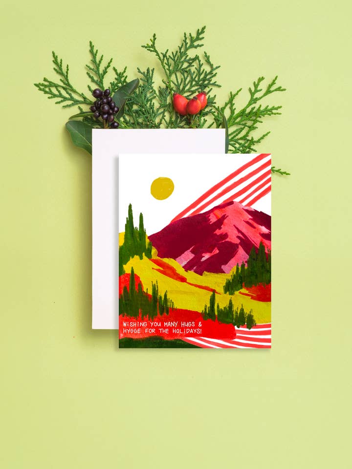 Hygge for the Holidays Card for wholesale by Juliann Choe
