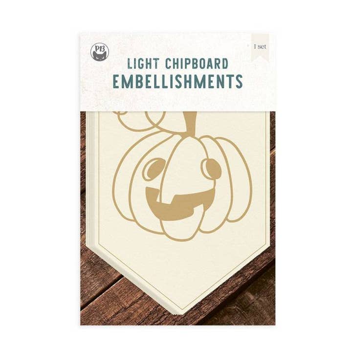 Light Chipboard Banner Happy Halloween - Mix, 4X6", 5Pcs for wholesale by P13