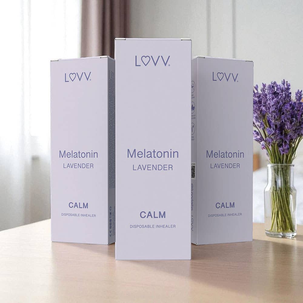 LUVV Labs - Wholesale Aromatherapy Inhaler - 10 LUVV CALM Melatonin Infused Lavender Flavored Inhealers 1
