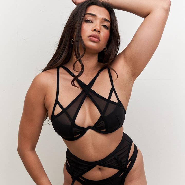 Emily Bra - Mesh Cross Over Underwire Bra Recycled and other Purchase Wholesale emily nash. Free Returns & Net 60 Terms on Faire trending on Faire.