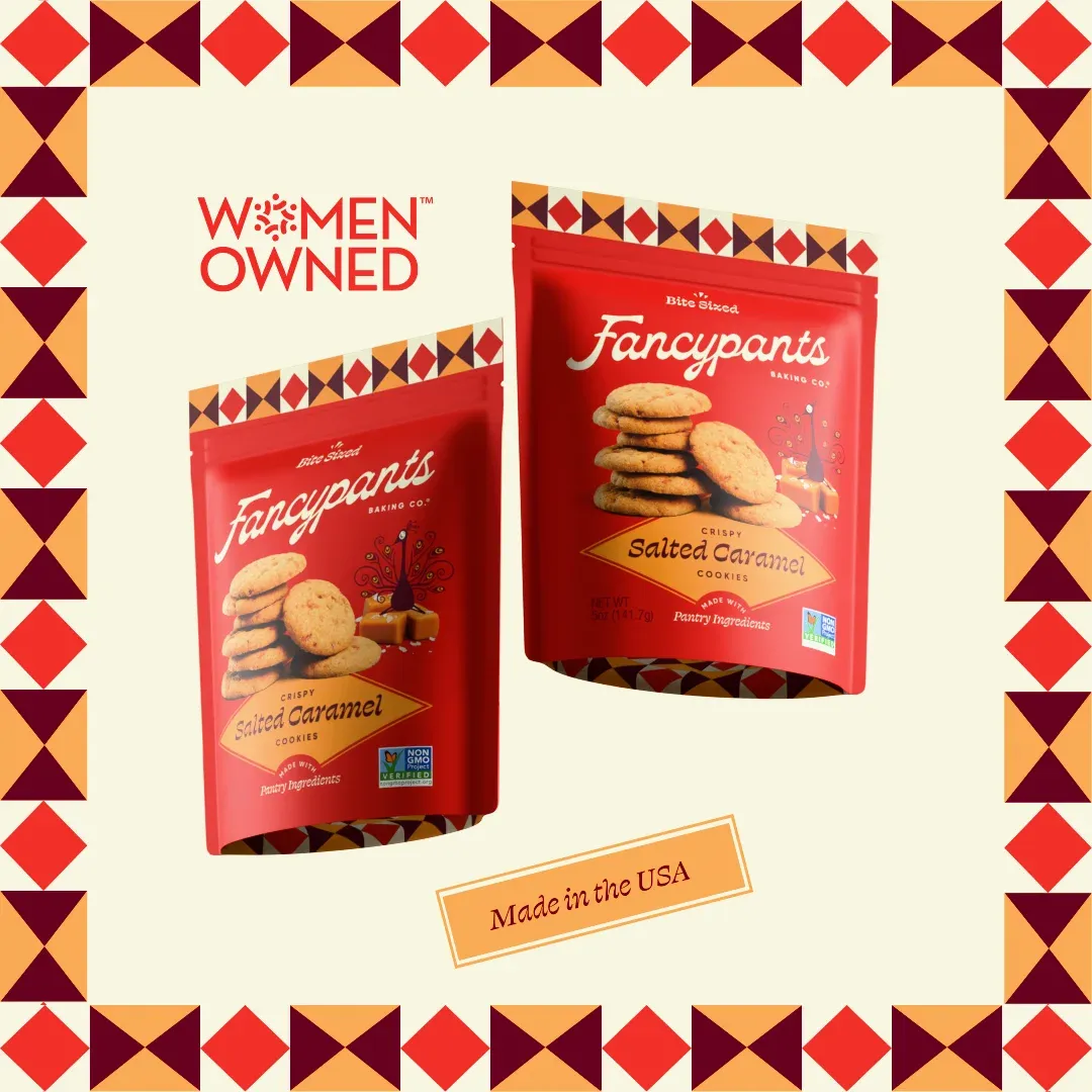 Fancypants Baking Co. - Wholesale Cookie - Salted Caramel Cookies | Premium Snacks | 12 pack | 5oz