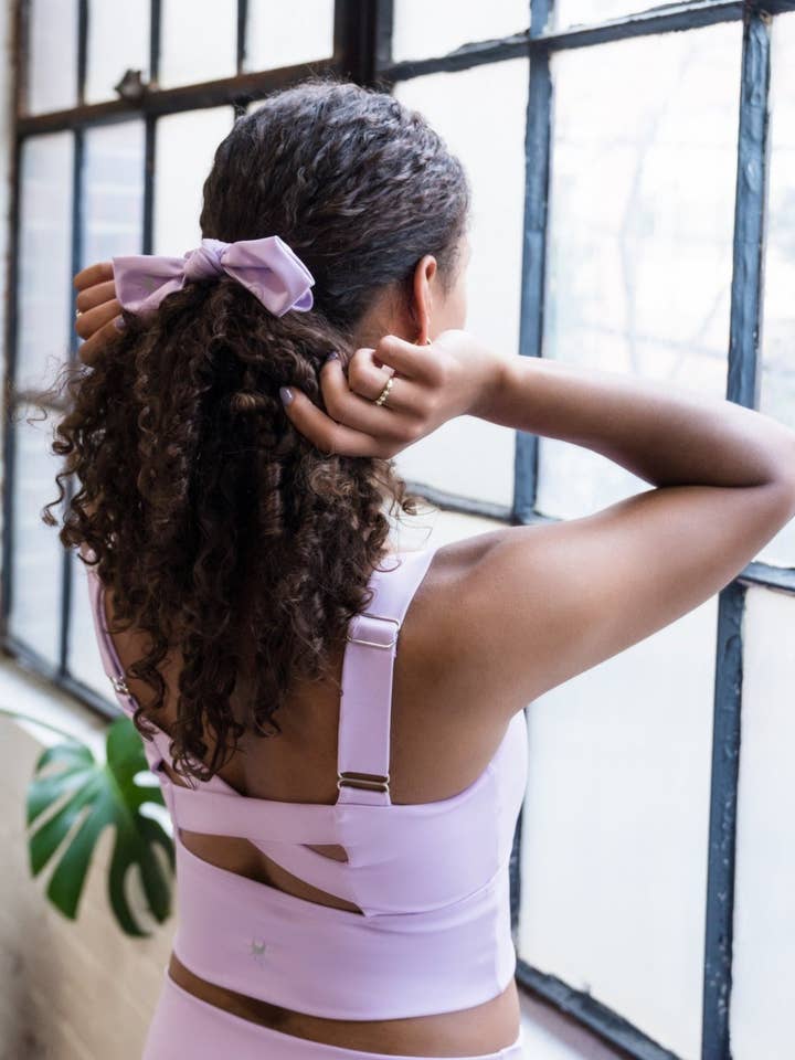 Bow Scrunchie - Lavender for wholesale by BUESPARK