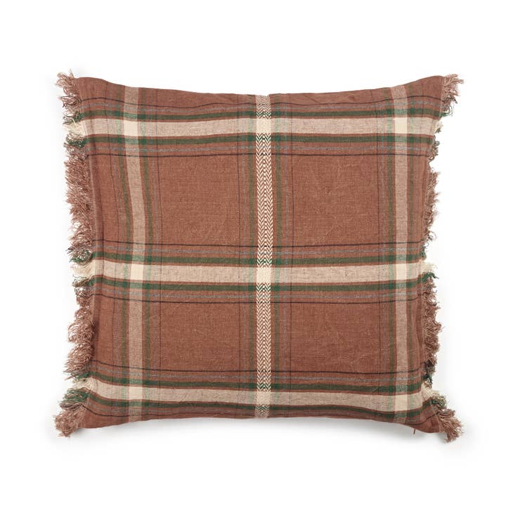 Libeco Home - Wholesale Throw Pillow Cover - Rowan Pillow cover Check 63x63cm 100% linen5