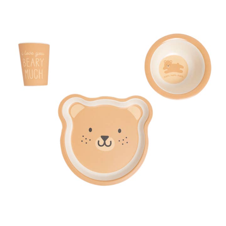 Bamboo Feeding Set, Bear for wholesale by Pearhead