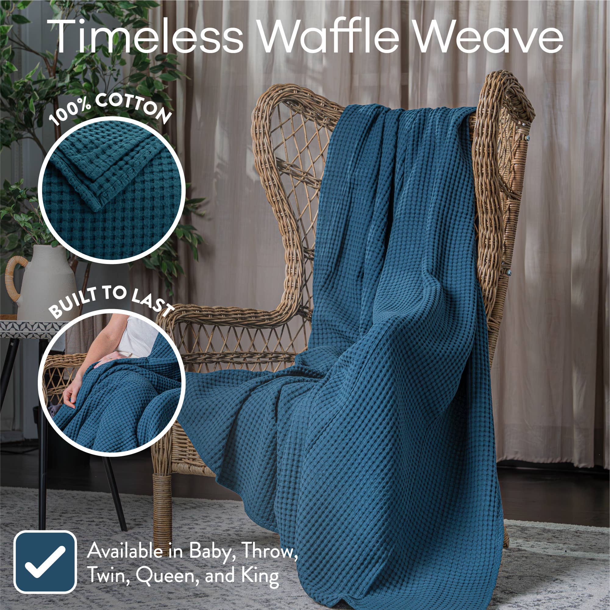 Comfy Cubs - Wholesale Throw Blanket - Waffle Blanket for Adults, Soft Bed Blanket by Comfy Cubs8