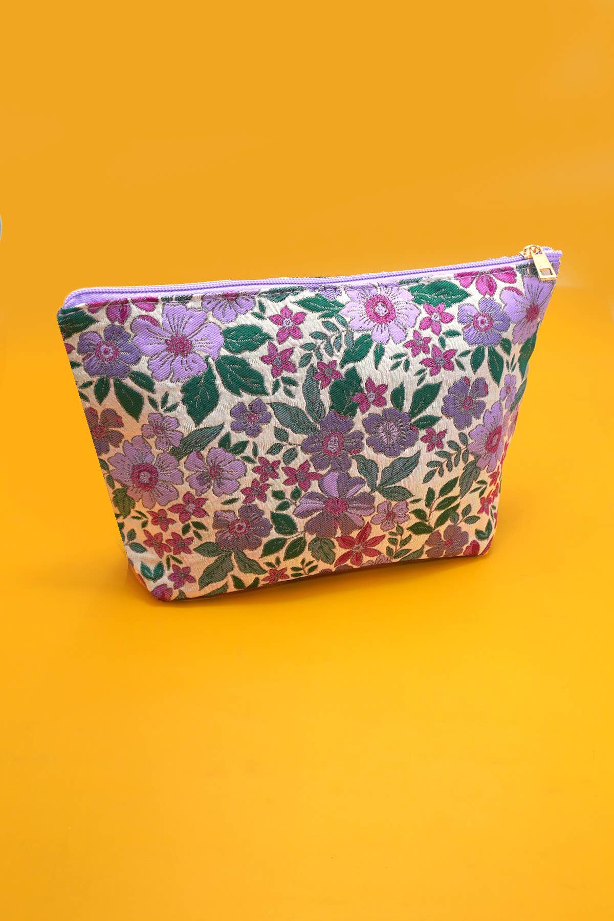 JOSSLYN by wall to wall - Wholesale Makeup/Cosmetic Bag - TRAVEL EMBROIDERY FLORAL COSMETIC MAKEUP POUCH | 40P5708