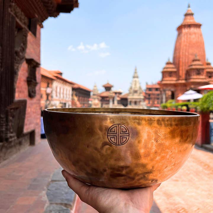 Handmade Tibetan Full Moon Singing Bowls Handcrafted on This February Full Moon For Healing and Chakra Development for wholesale by NadaYoga