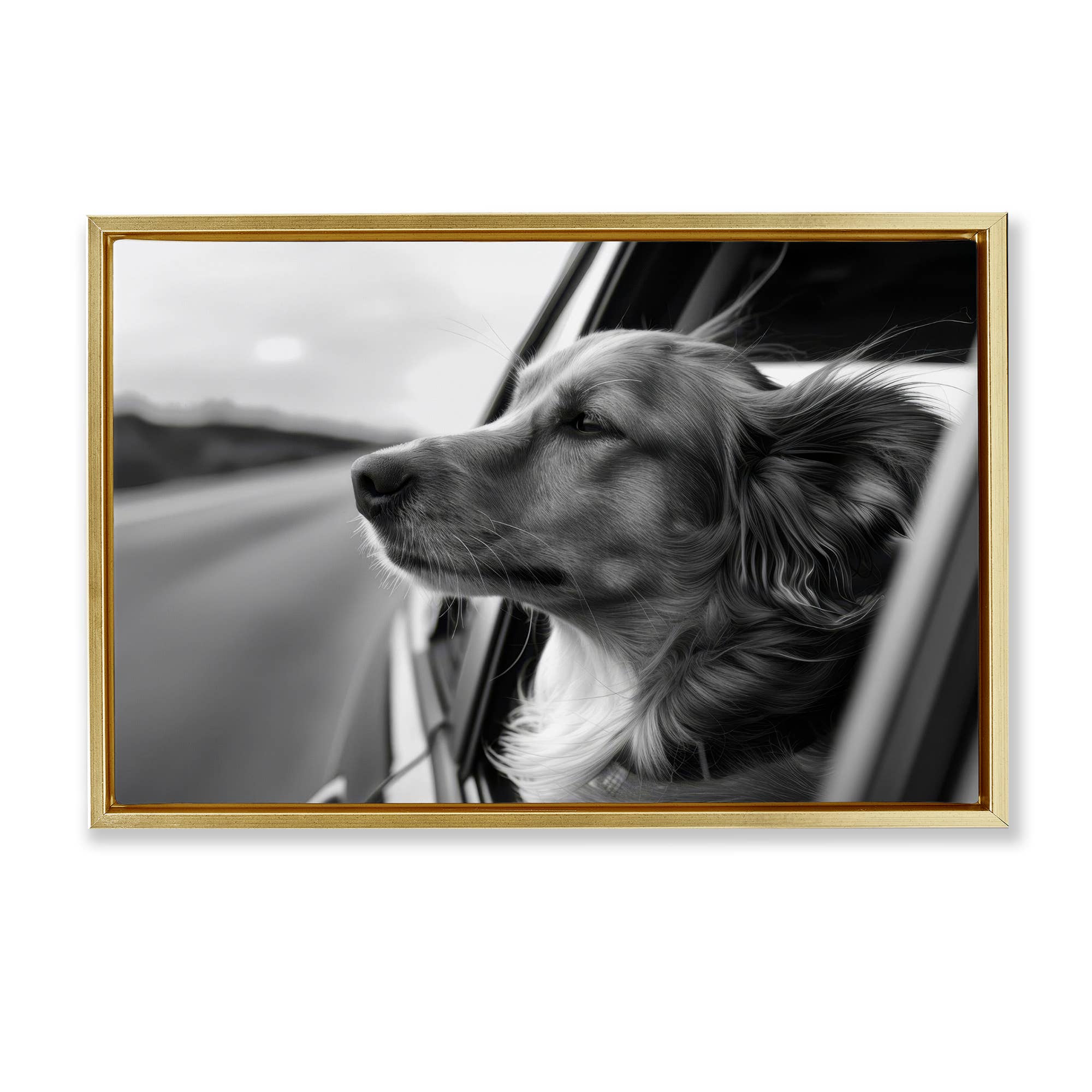 Stupell Industries - Wholesale Wall Sign - Dog Out Car Window - Framed Wall Art24