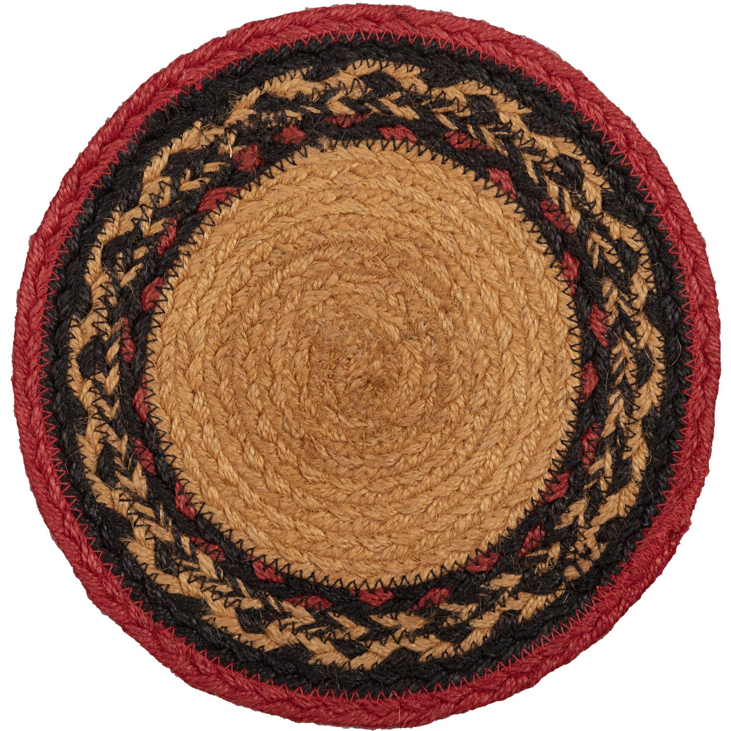 VHC Brands - Vente Dessous-de-plat - Cumberland Dessous de plat en jute orignal au pochoir 82