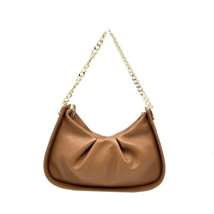 Suie Valentini srl - Venta al por mayor Bolso con correa - Mujer - Bolso con cadena de piel auténtica, fabricado en Italia, art. 112440