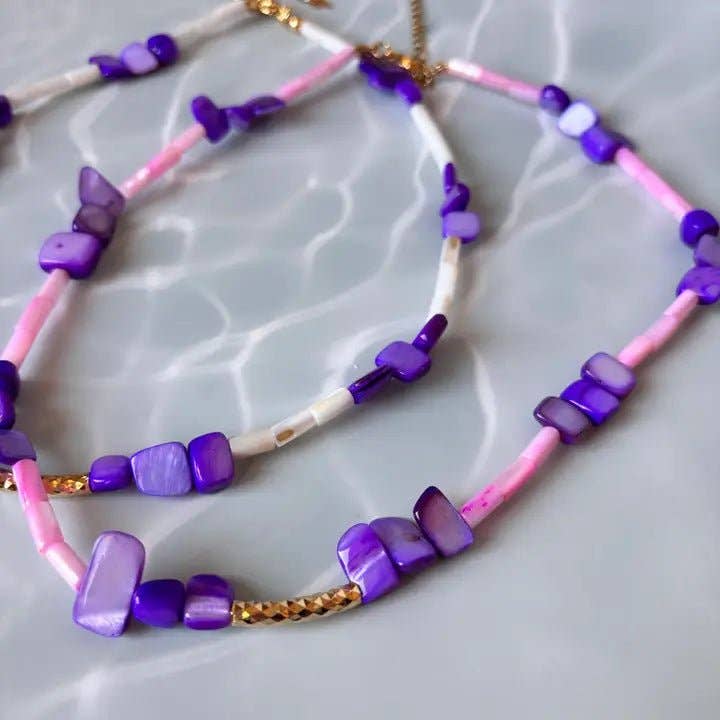 OE! - Wholesale Beaded/Pearl Necklace - Seashell Harmony - collana8