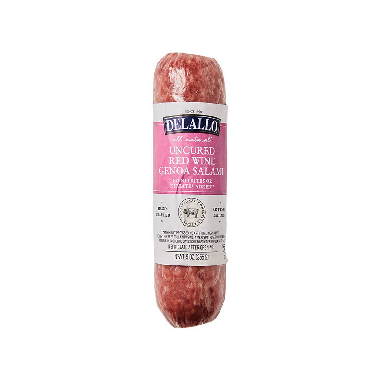 Delallo - Vente Salamis - Salami de Gênes au vin rouge