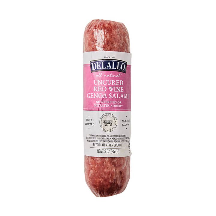 Delallo - Vente Salamis - Salami de Gênes au vin rouge0
