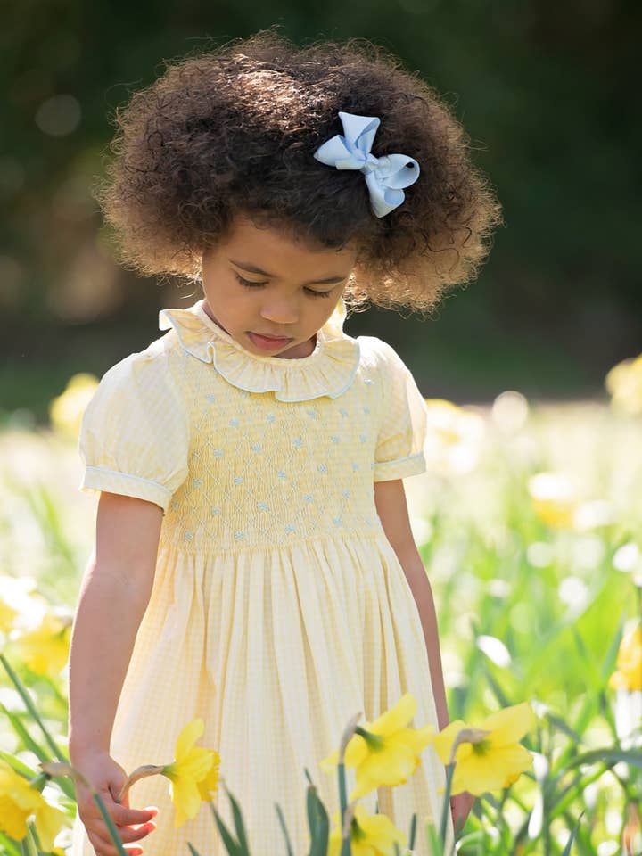 LAETITIA smocked dress for wholesale by Annafie London Ltd