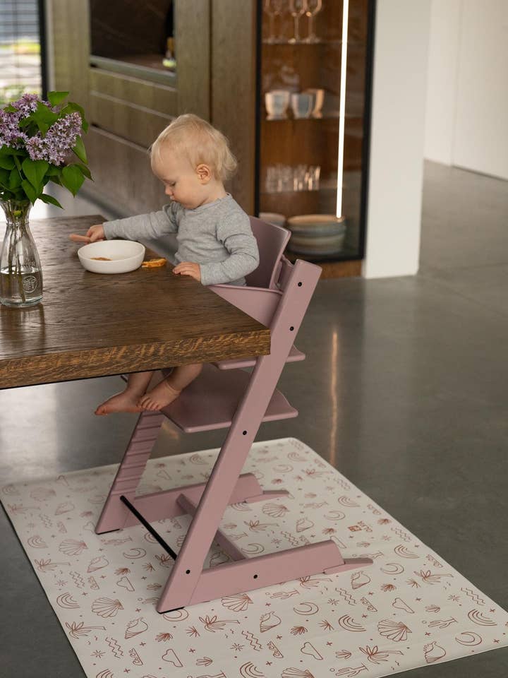 Tappetino per sedia alta Vegan Leather Palm Beach Terra per la vendita all'ingrosso da parte di OLYA KIDS