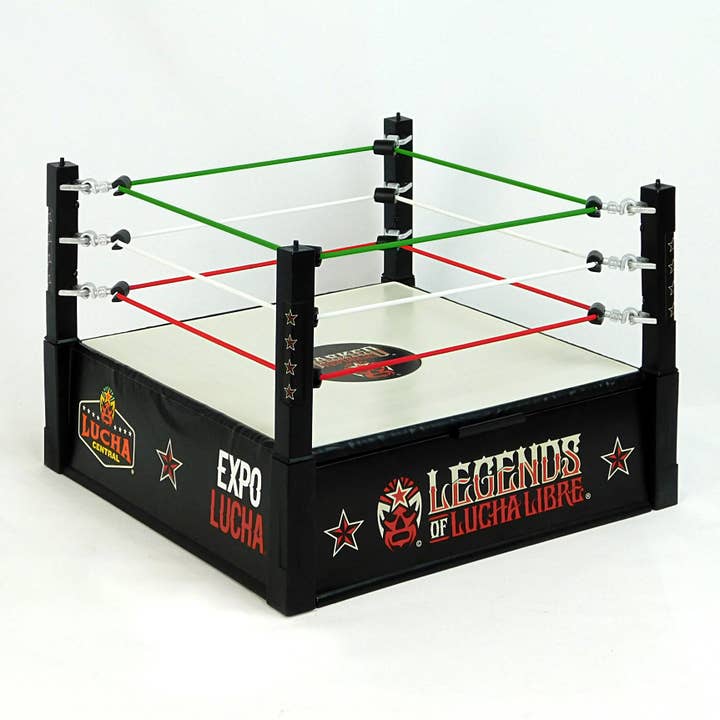 Boss Fight Studio Llc - Wholesale Toy Set - Kids - Legends of Lucha Libre Ring - Action Figure Playset
