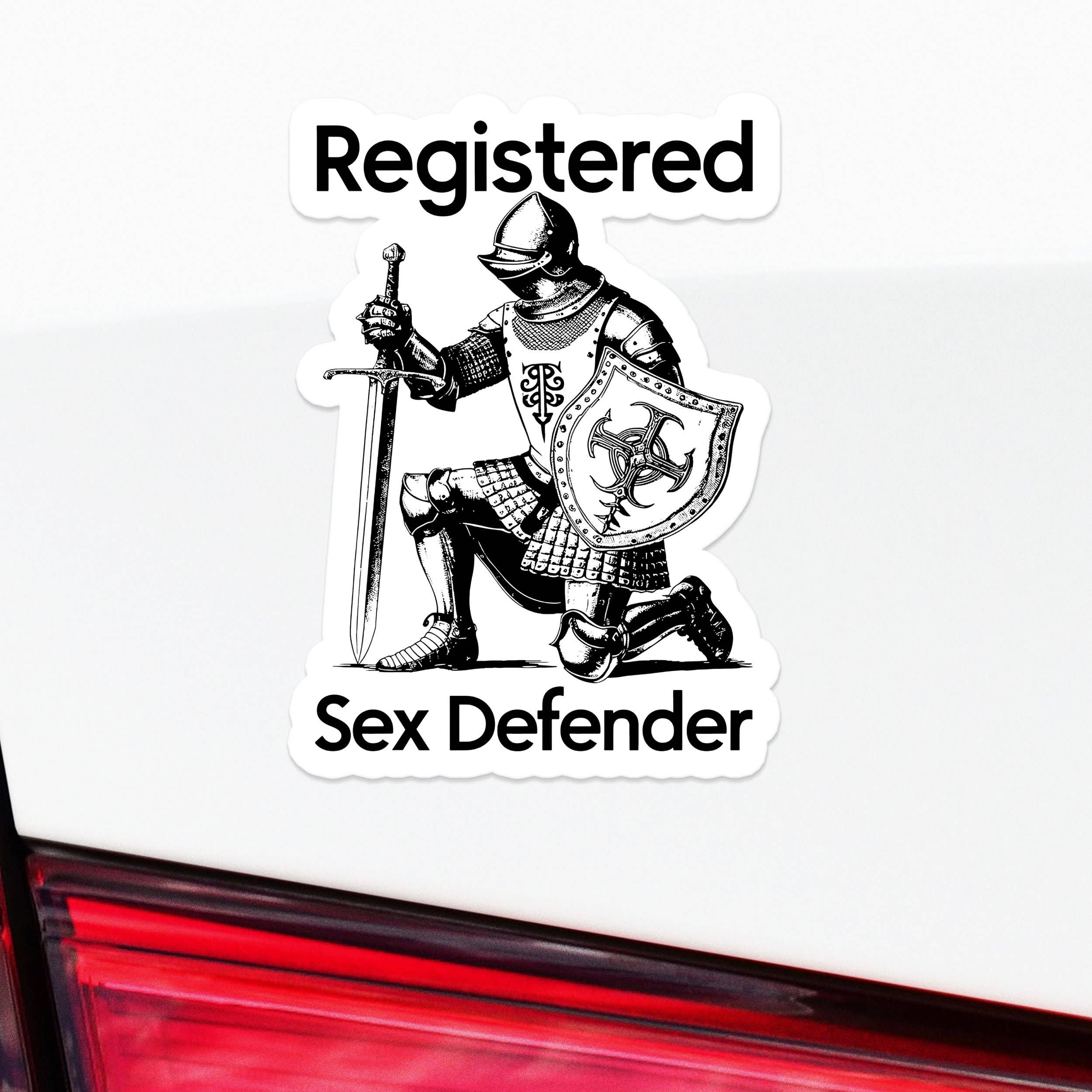 Sticker Bull - Wholesale Sticker - Registered Sex Defender Funny Waterproof Vinyl Sticker4