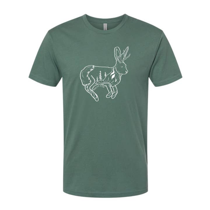 T-shirt Jackalope pour hommes pour la vente par Mountain Attire