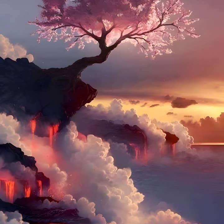 Mythical Japanese Cherry Blossom Tree (Made in USA | Ships from USA) for wholesale by Paint with Number