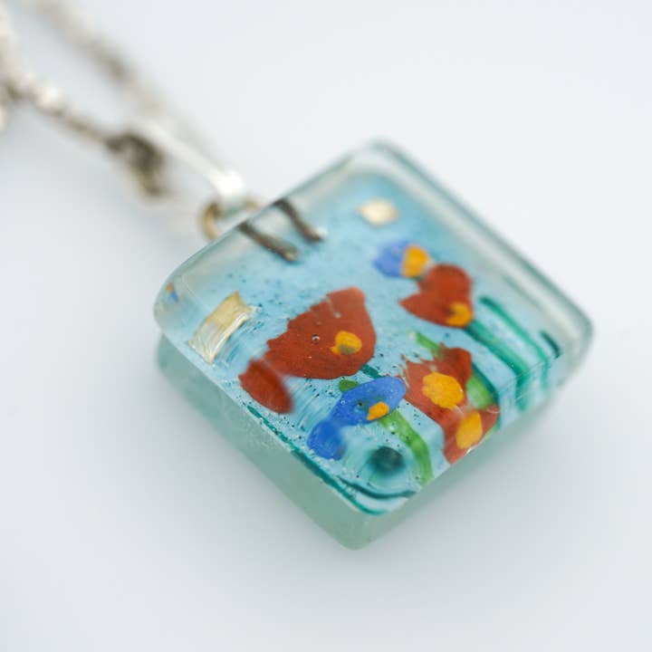 Charme Stream Flores por atacado de Momo Glassworks