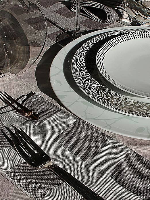 Serviette à boutonnière RAVIOLE - 100 % coton pour la vente par Dresseur de tables