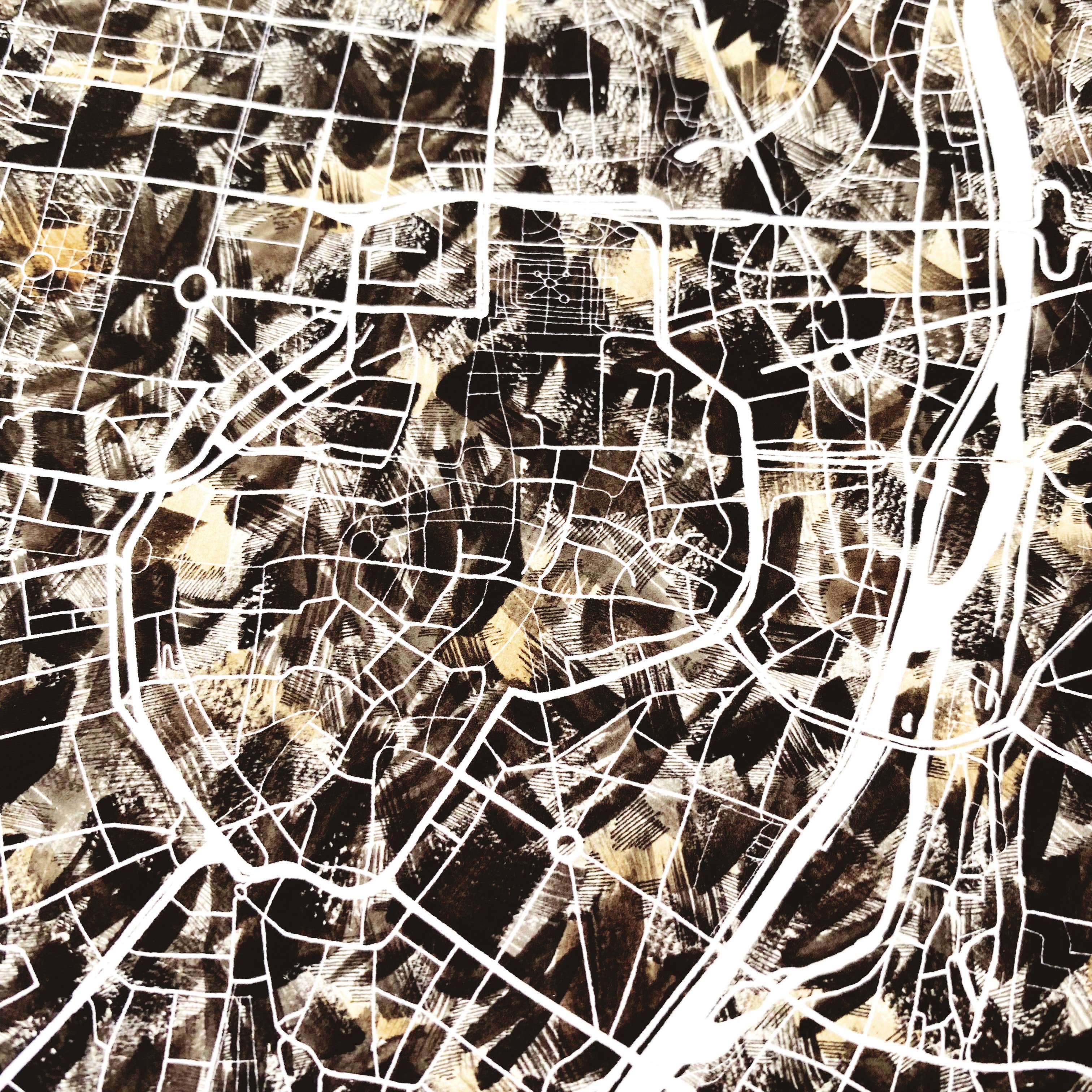 Turn-of-the-Centuries – wholesale Konsttryck – München Tyskland Målad karta - KONSTTRYCK19